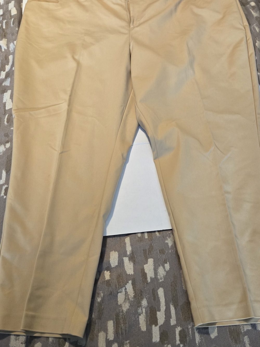 Eloquii Women's Straight-Leg Chinos in Light Tan, Size 26